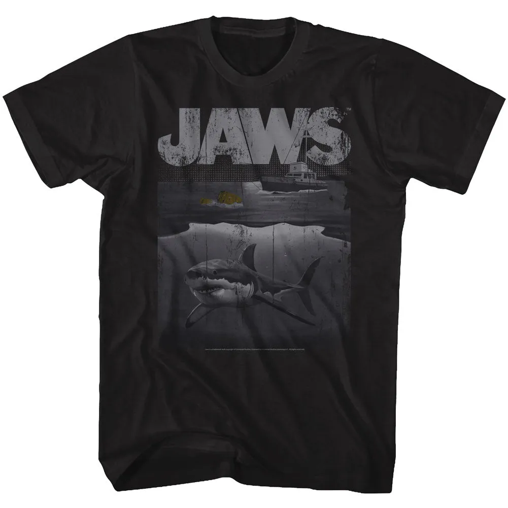 Jaws Shark Boat Men's T-Shirt