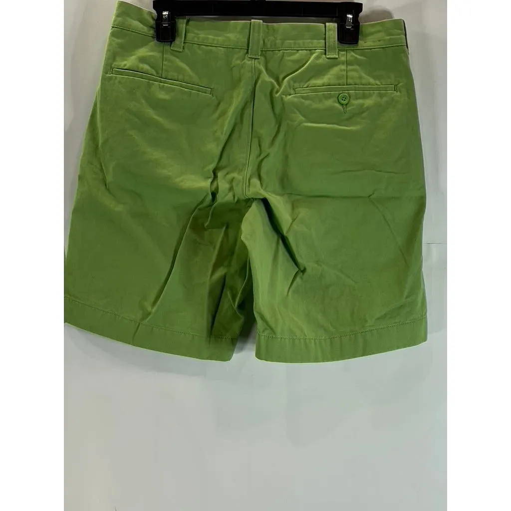 J.CREW Men's Green Four-Pocket Stretch 9" Chino Shorts SZ 33