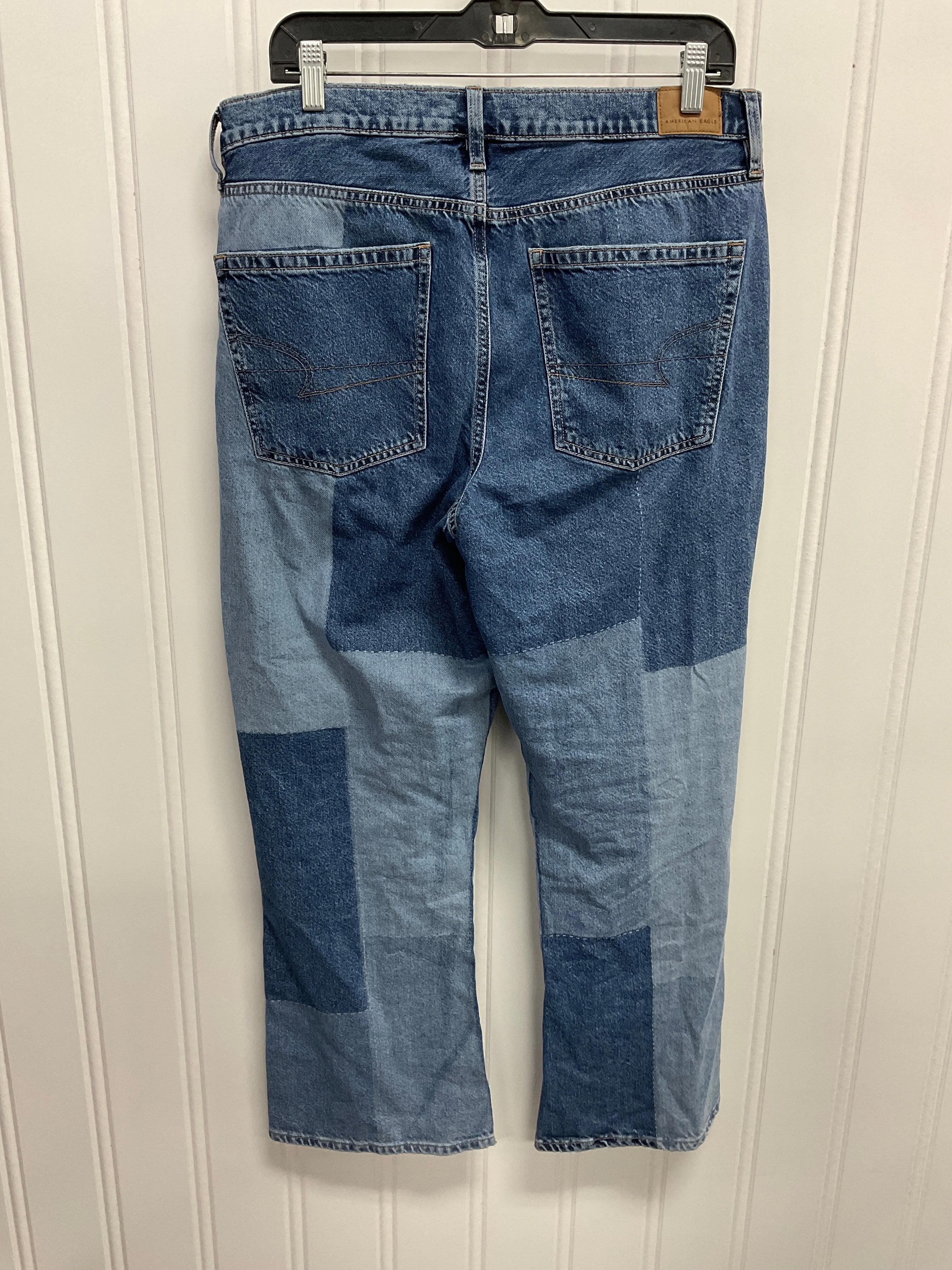 Jeans Boot Cut By American Eagle In Blue Denim, Size:12