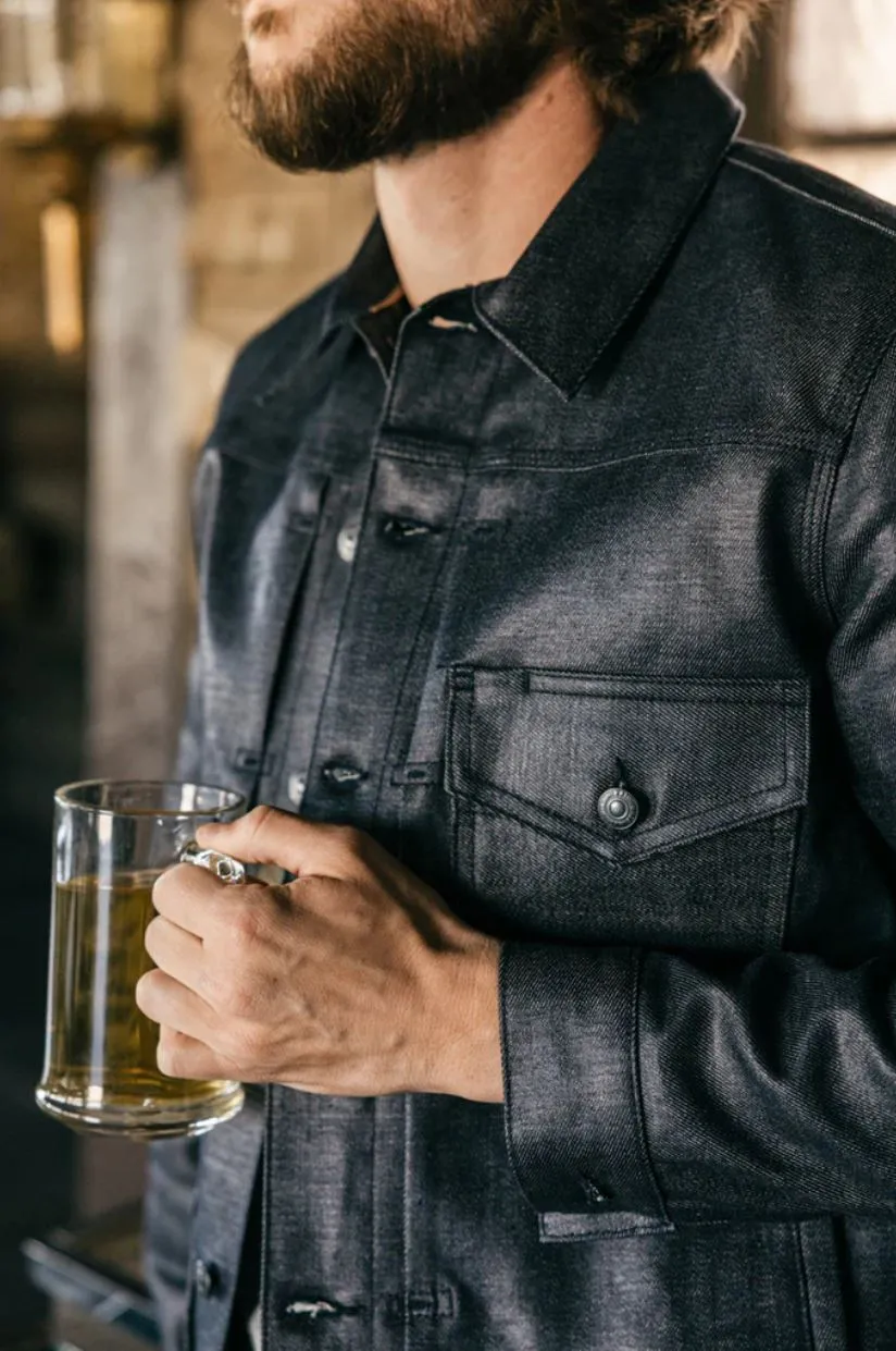 Kato The Blade Jacket 14oz Coated in Indigo Raw