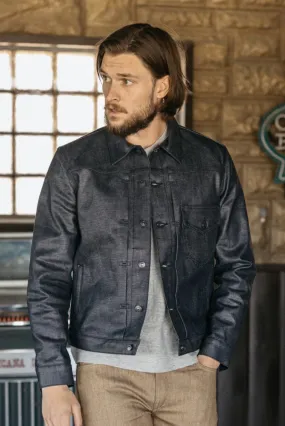 Kato The Blade Jacket 14oz Coated in Indigo Raw