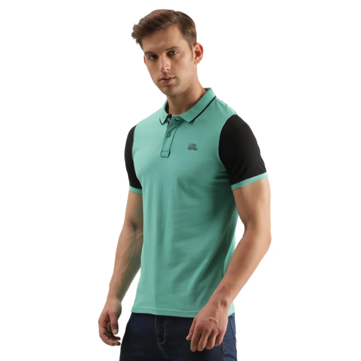 Lee Men's Slim Fit T-Shirt (LMTS004518_Green