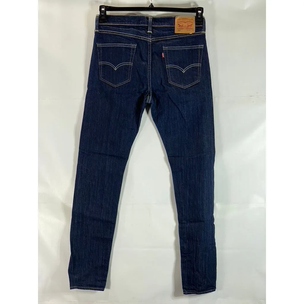 LEVI'S Men's Dark Blue 510 Skinny-Fit Five-Pocket Jeans SZ 34X34