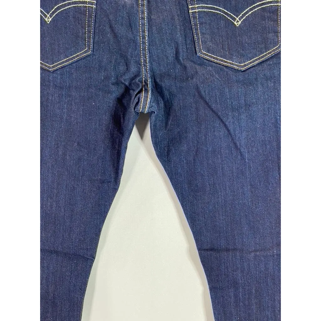 LEVI'S Men's Dark Blue 510 Skinny-Fit Five-Pocket Jeans SZ 34X34