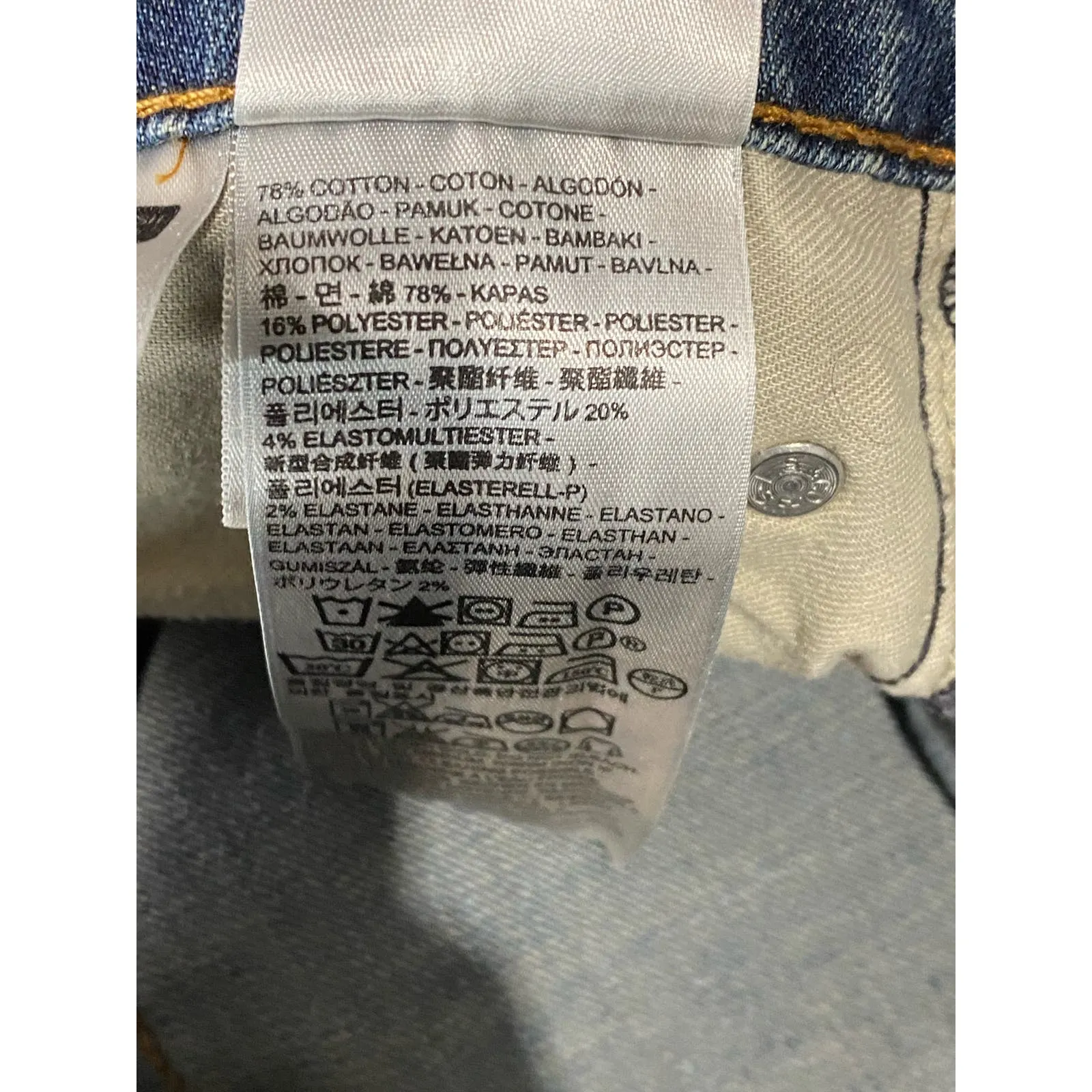 LEVI'S Men's Medium Wash Stretch 514 Straight Fit Five-Pocket Jeans SZ 30X30