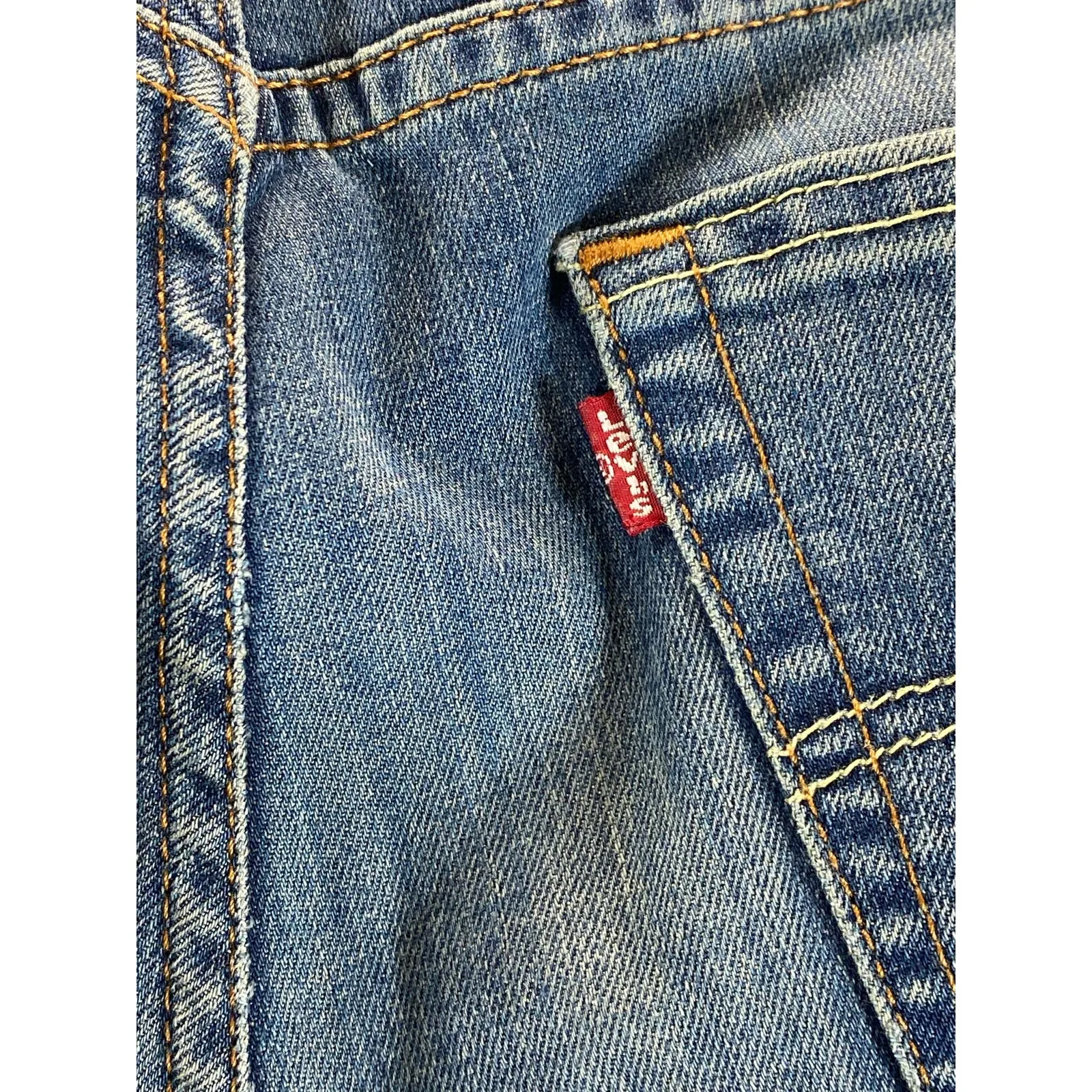LEVI'S Men's Medium Wash Stretch 514 Straight Fit Five-Pocket Jeans SZ 30X30