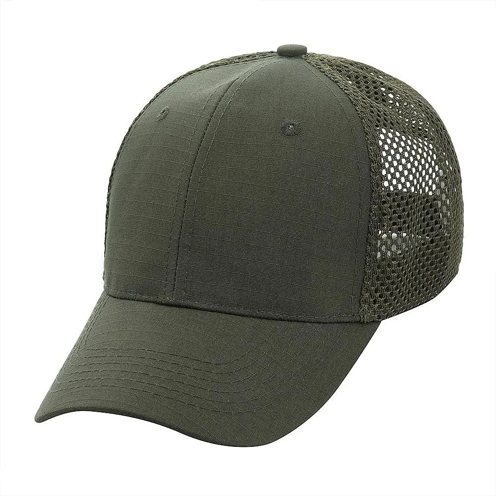 M-Tac Tactical Baseball Cap - Adjustable Military Workout Ball Cap, Ripstop Mesh Hats for Men and Women