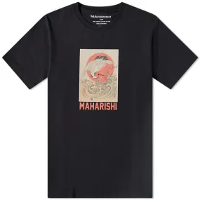 Maharishi Water Peace Crane T-shirt, black