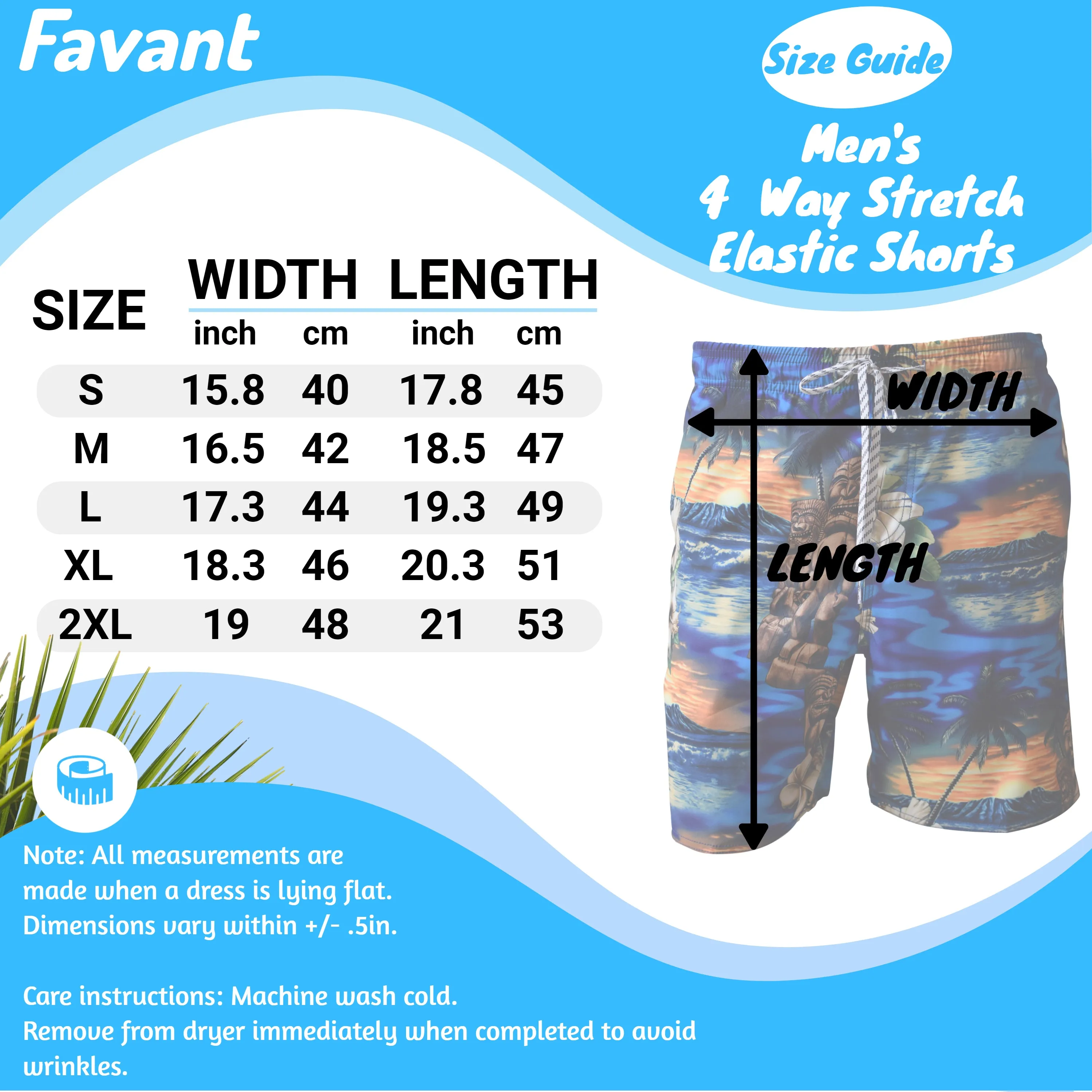 Map 4 Men's Elastic Shorts with Pockets, Quick Dry Board Shorts, Beach Shorts, Swim Trunks, Sportwear