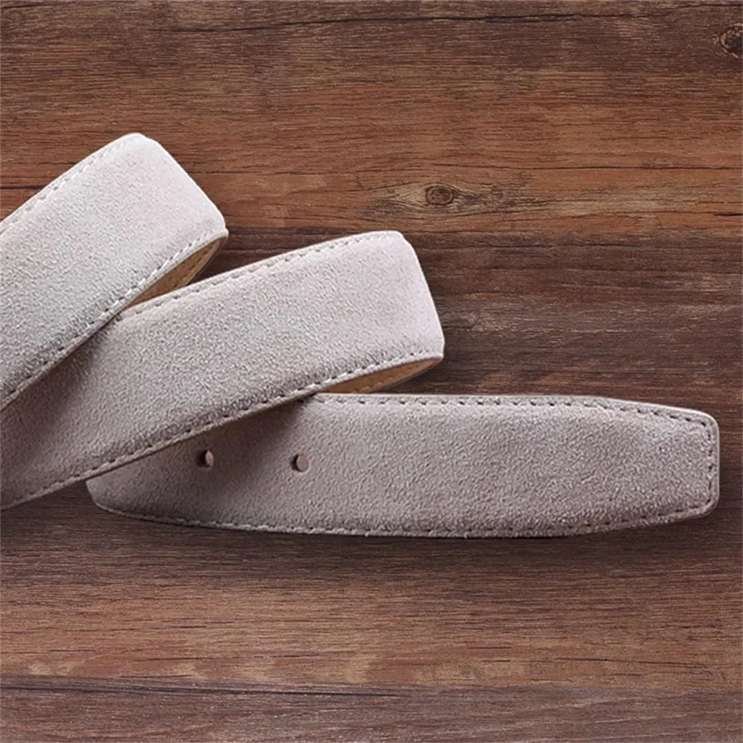 Men Belts Casual Genuine Leather Suede Men's Belts Cowhide Belt Luxury Pin Buckle