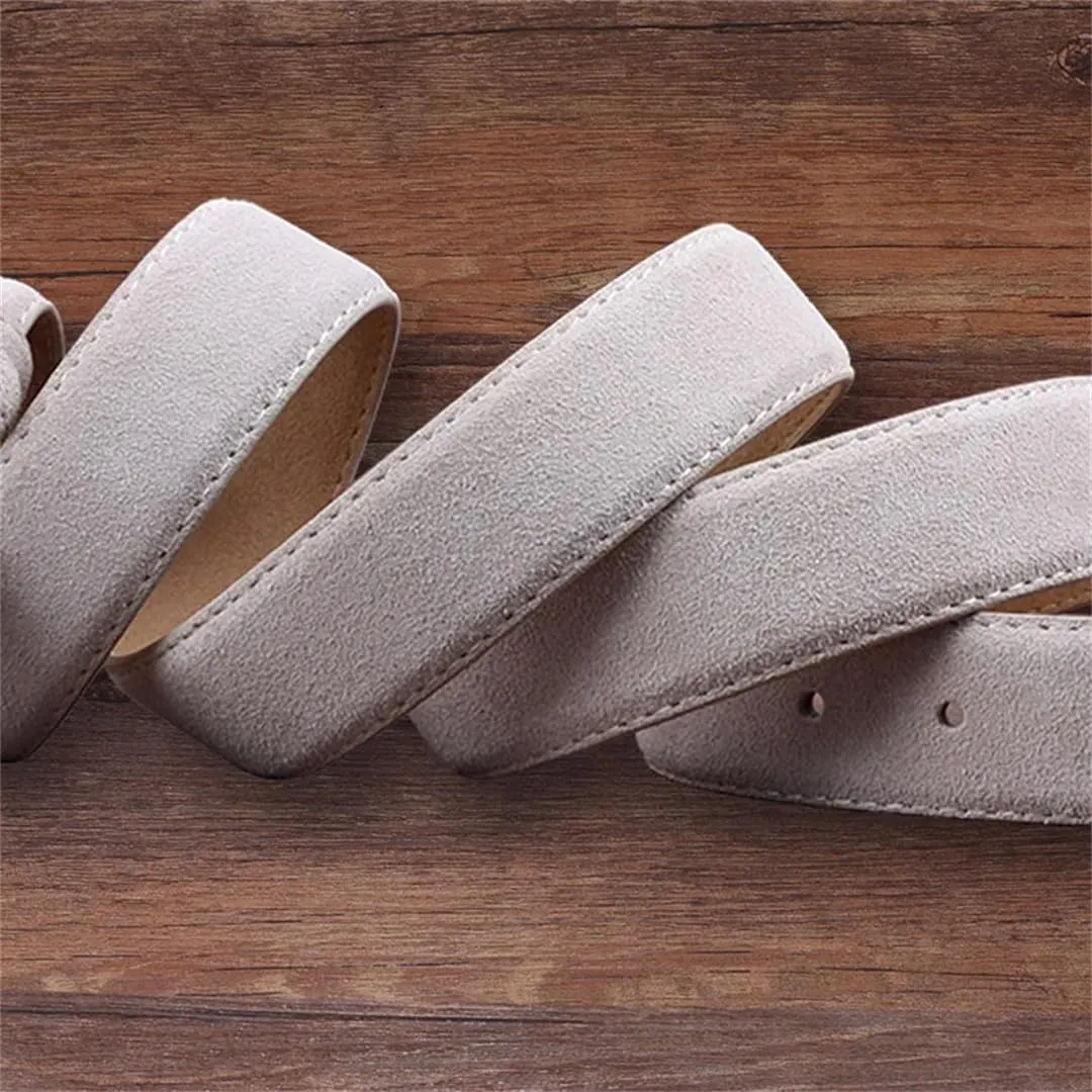 Men Belts Casual Genuine Leather Suede Men's Belts Cowhide Belt Luxury Pin Buckle
