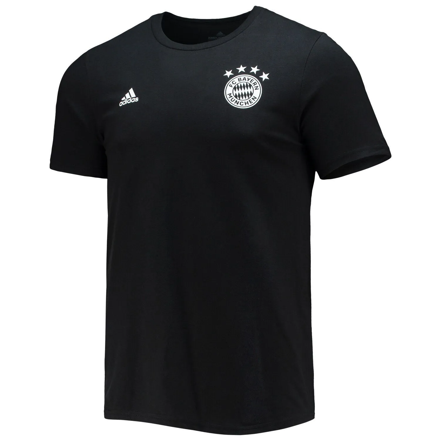 Men's black T-shirt with name and amp number Serge Gnabry Bayern Munich adidas