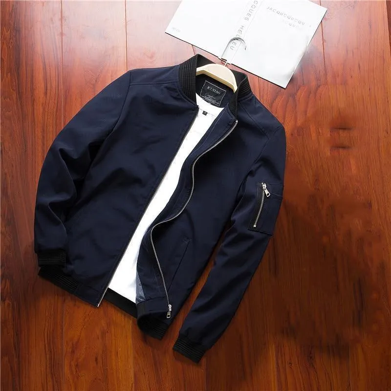 Men's Casual Slim Fit Bomber Jacket