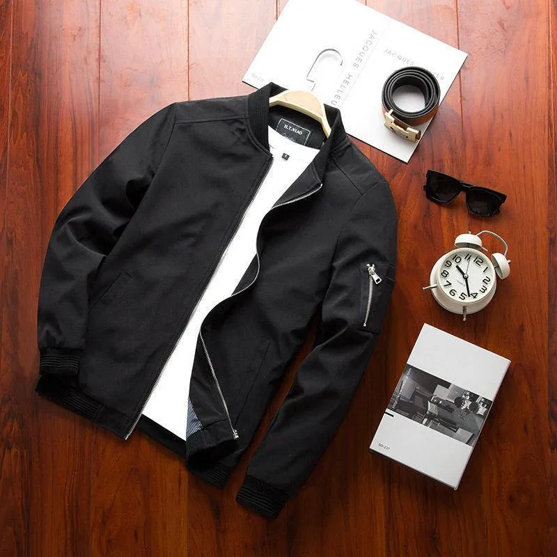 Men's Casual Slim Fit Bomber Jacket