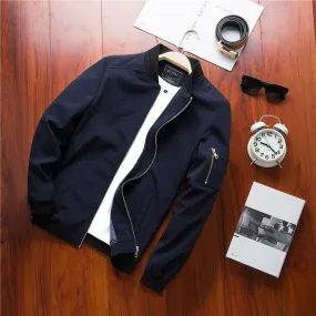 Men's Casual Slim Fit Bomber Jacket