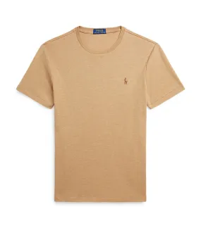 Men's Custom Slim Fit Soft Cotton T-Shirt Classic Camel Heather
