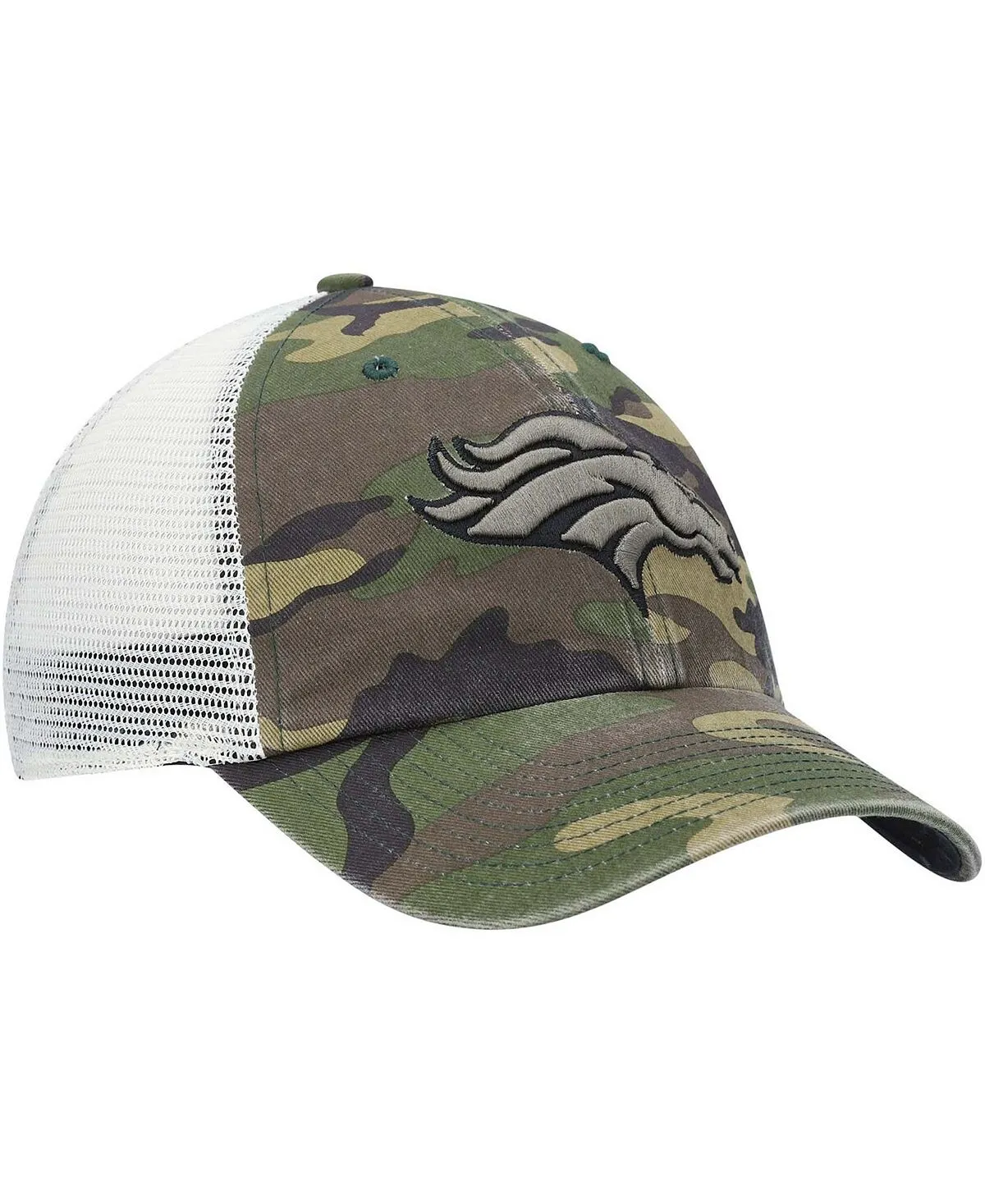 Men's Denver Broncos Branson MVP Trucker Snapback '47 Brand Camo Cap