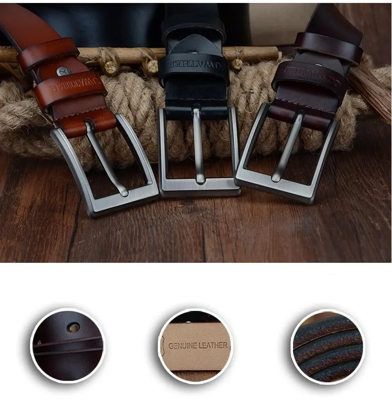 Men's Genuine Leather Luxury Vintage Style Belt