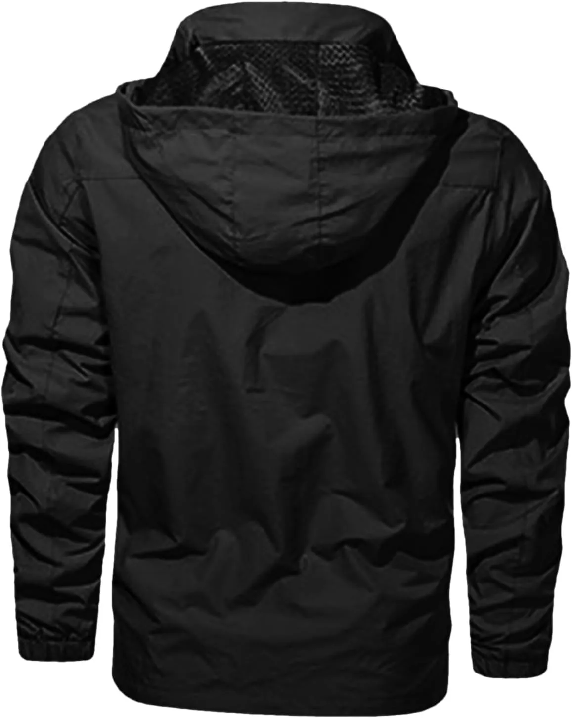 Mens Hooded Outdoor Jacket Long Sleeve Zipper Cargo Jeckets Multi Pocket Overcoat Windbreaker Winter Warm Trench Coat