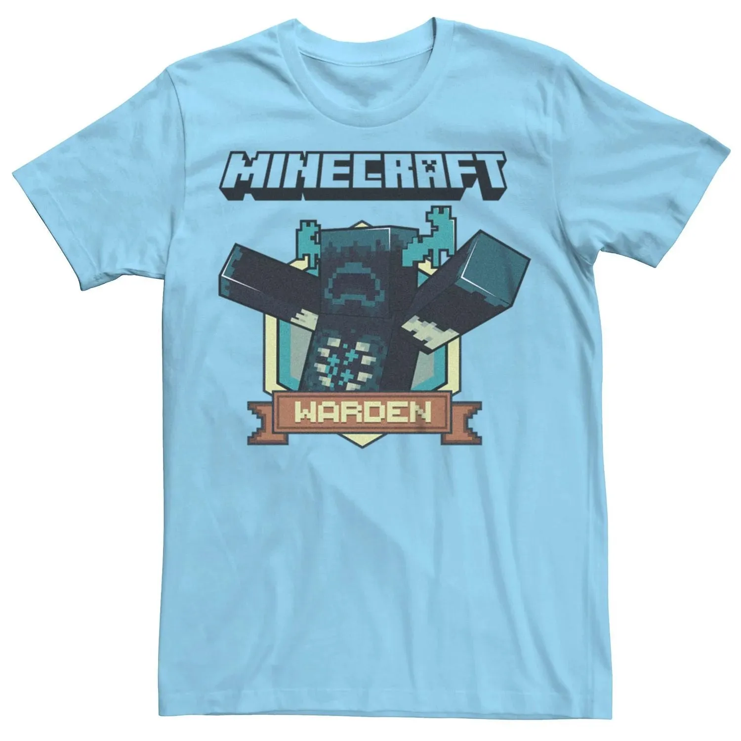 Men's Minecraft Warden Badge Licensed Character T-Shirt