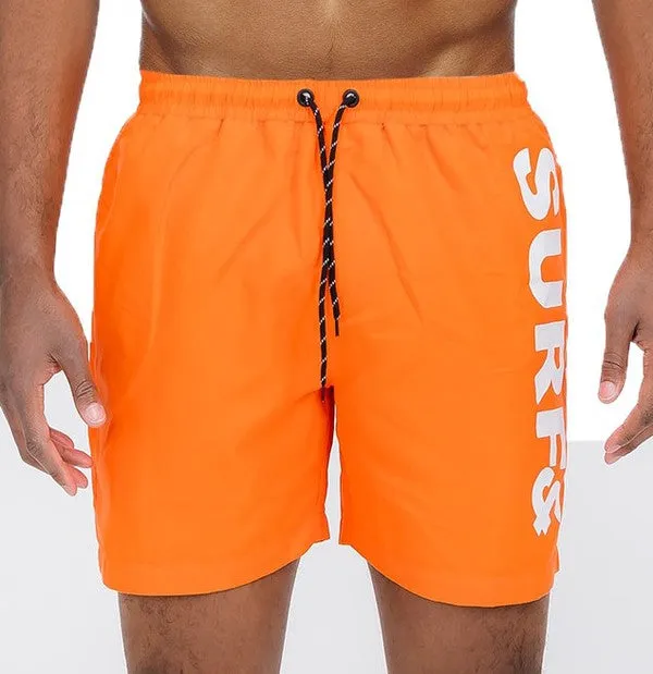 Men's Navy Blue Surf & Beach Swim Trunks Board Shorts