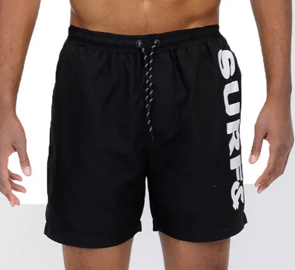Men's Navy Blue Surf & Beach Swim Trunks Board Shorts