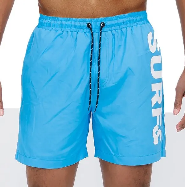 Men's Navy Blue Surf & Beach Swim Trunks Board Shorts