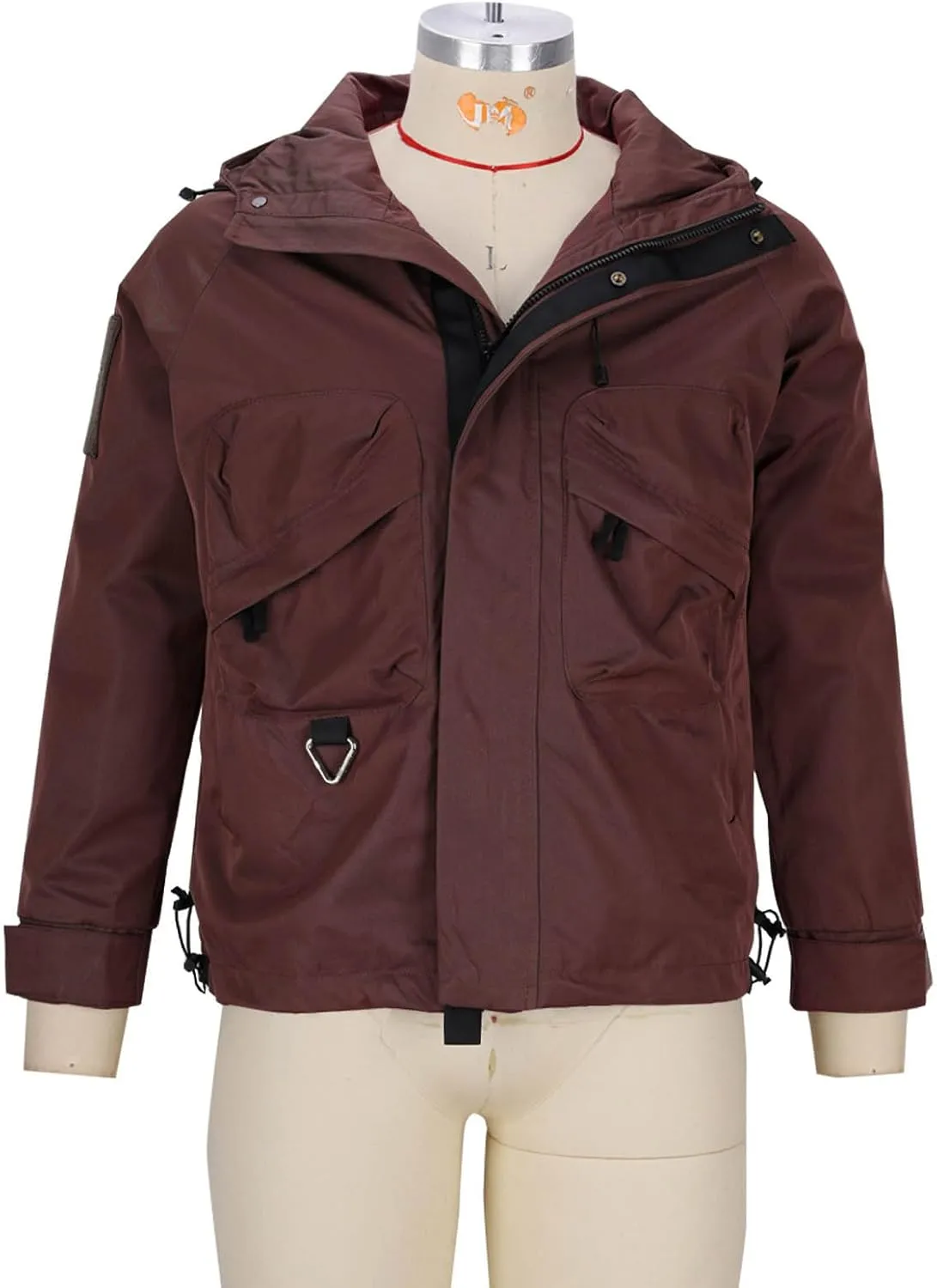 Mens Raincoat Water-Resistant Windbreakers Mountain Sports Jacket Men Winter Outdoor Travel Hooded Jacket Zip Up