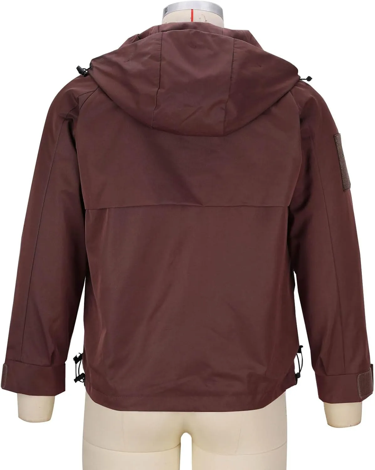 Mens Raincoat Water-Resistant Windbreakers Mountain Sports Jacket Men Winter Outdoor Travel Hooded Jacket Zip Up