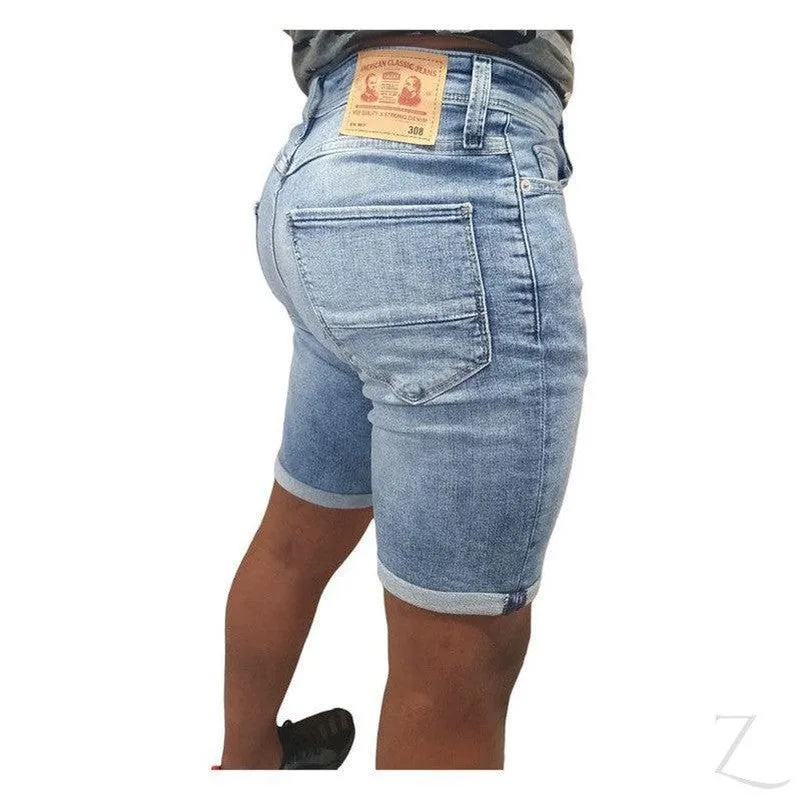 Men's Stretch Denim Shorts | Plain | "Sipho"