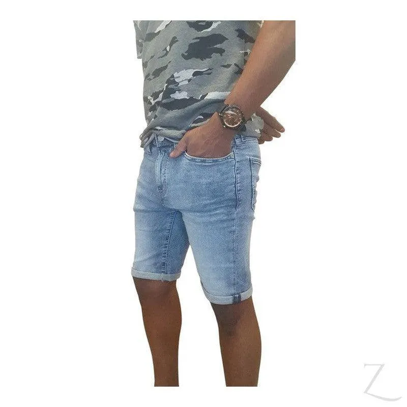 Men's Stretch Denim Shorts | Plain | "Sipho"