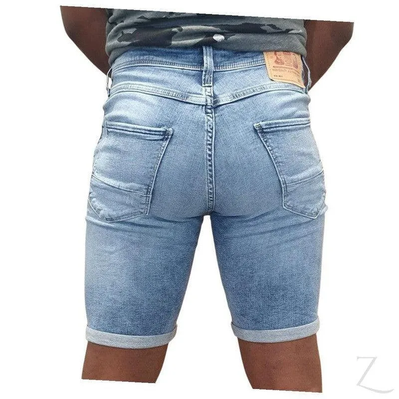 Men's Stretch Denim Shorts | Plain | "Sipho"
