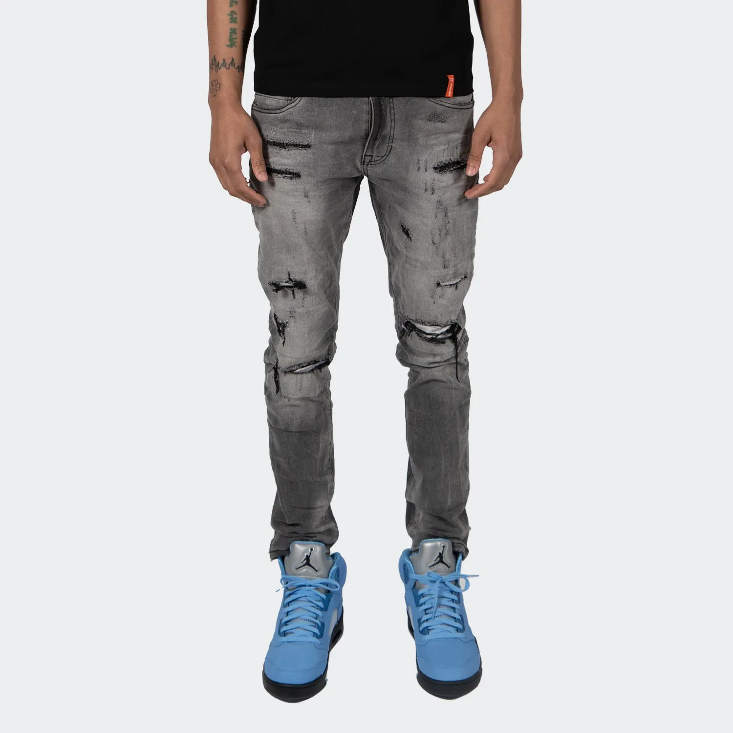 Men's TWO MILL TWENTY "Howard" Essential Clean Jean Light Grey