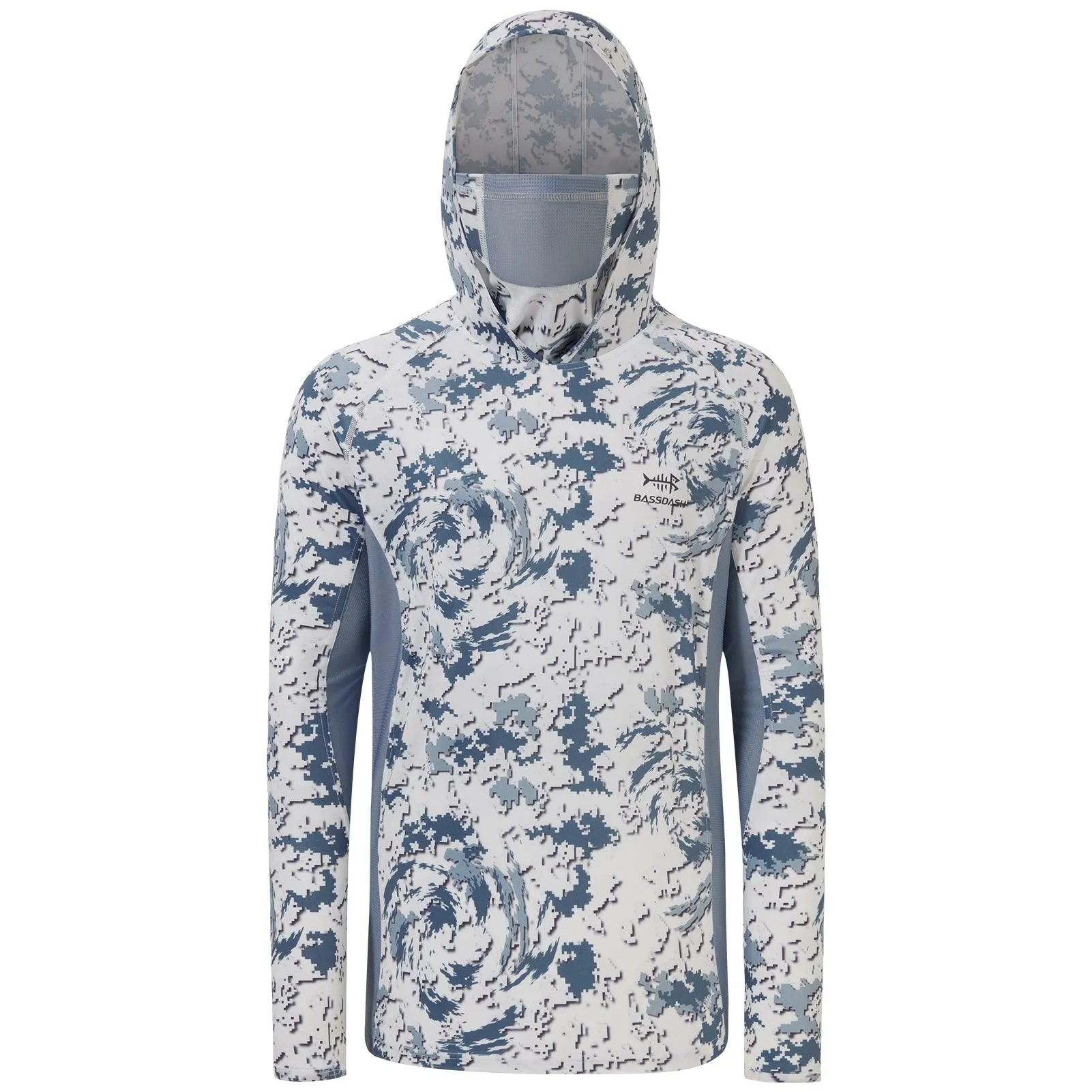 Men's UPF 50  Long Sleeve Hunting Hoodie with Mask FS06M