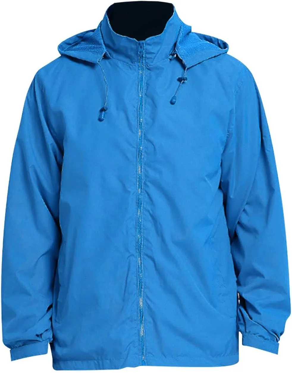 Mens Waterproof Travel Jackets Lightweight Hooded Raincoat with Pockets Running Cycling Hiking Windbreakers for Men