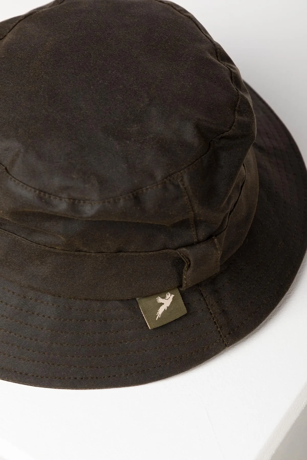 Men's Wax Cotton Waterproof Bush Hat