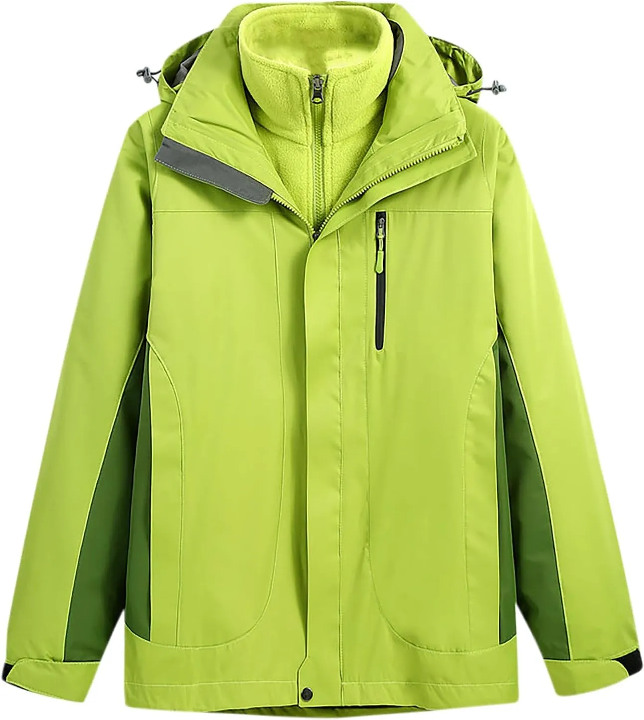 NATHGAM Waterproof Ski Jacket Men Winter Warm Windproof Mountain Raincoat Fleece Lined Hiking Travel Outdoor Hooded Jackets