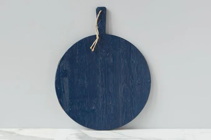 Navy Blue Round Charcuterie Board