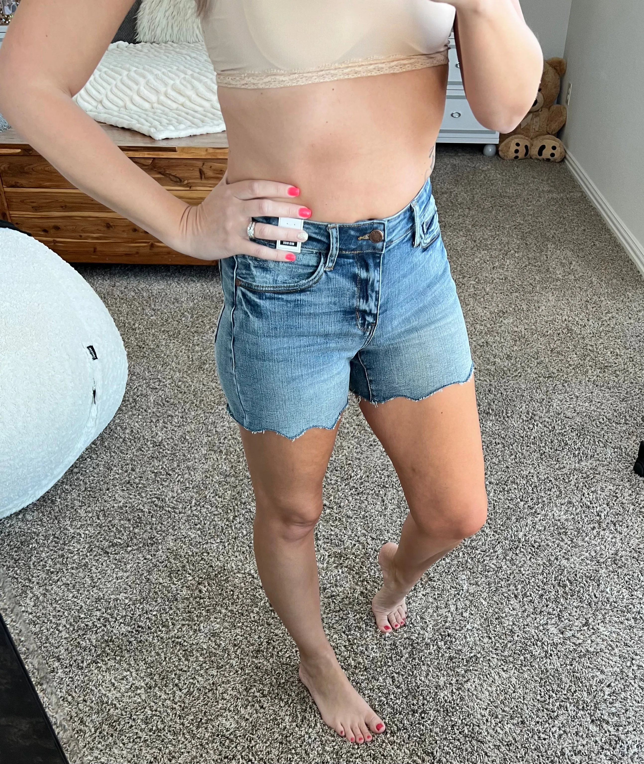 Paisley Bandana Boho Judy Blue Shorts