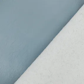 Pale Blue Famous Maker Solid Recycled Leather and Polyurethane Blend Fabric