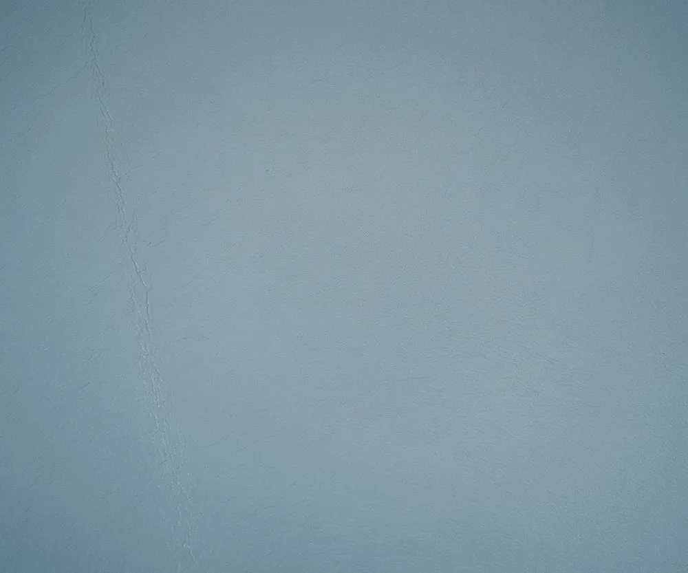 Pale Blue Famous Maker Solid Recycled Leather and Polyurethane Blend Fabric