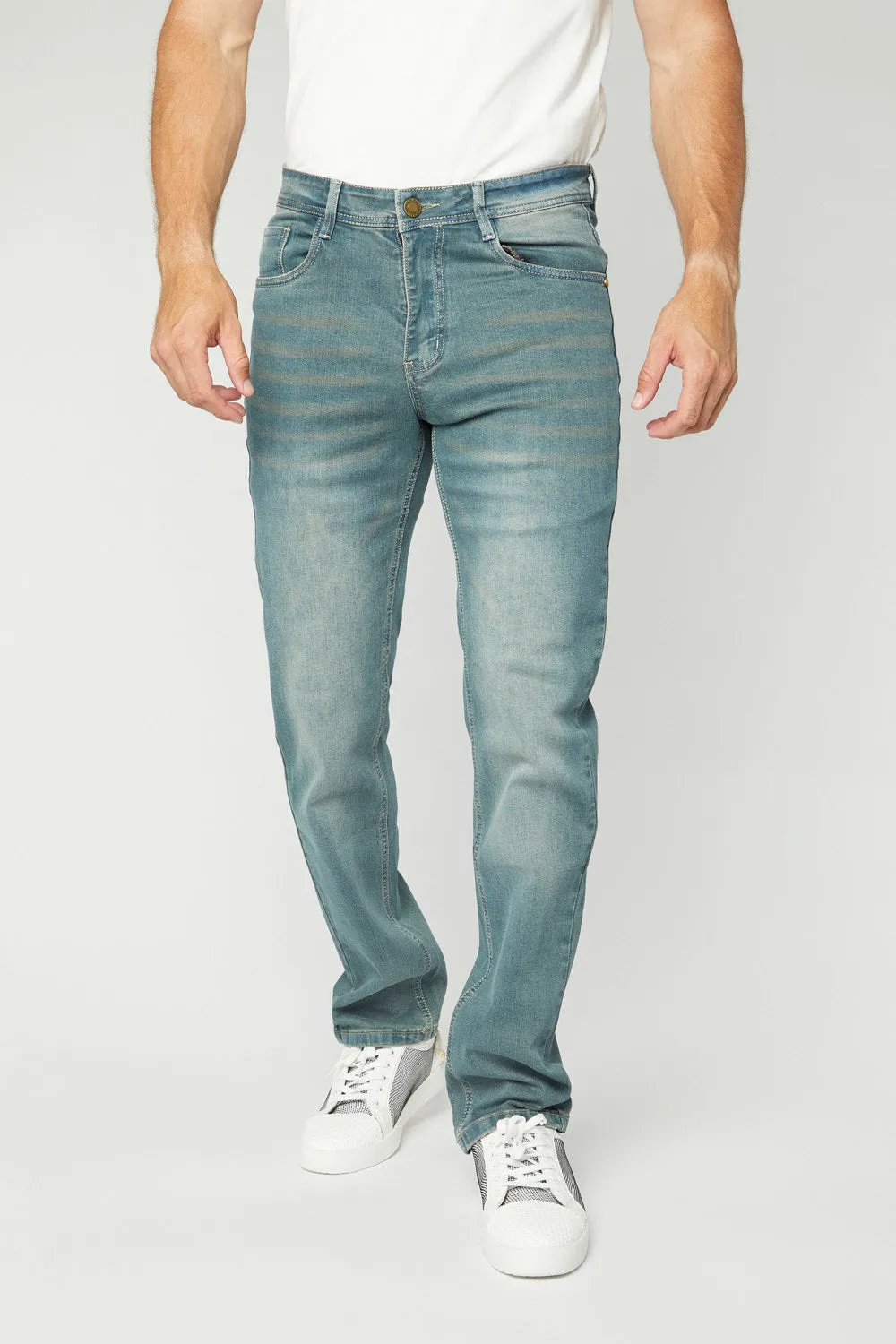 Pax Men's Lt Blue Slim Stretch Jeans