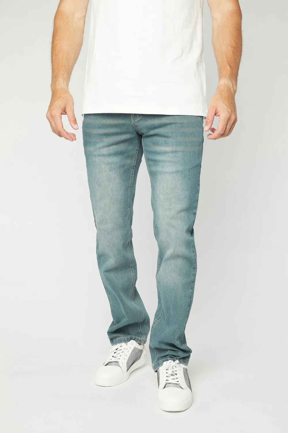 Pax Men's Lt Blue Slim Stretch Jeans