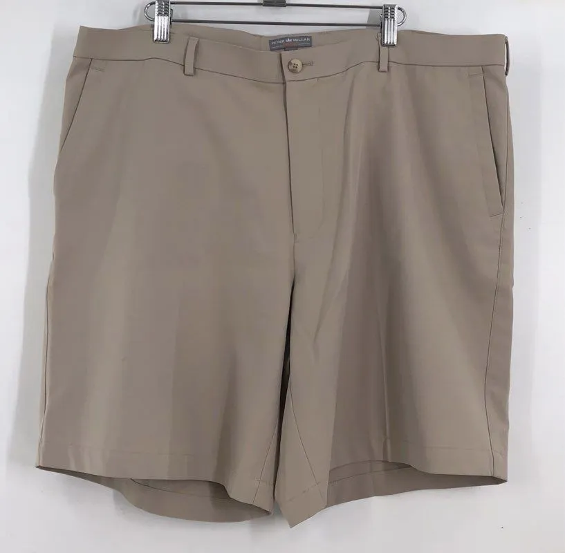 Peter Millar Men's Tan Gray Purple Wicking Chino Shorts - Size 40 Lot Of 4