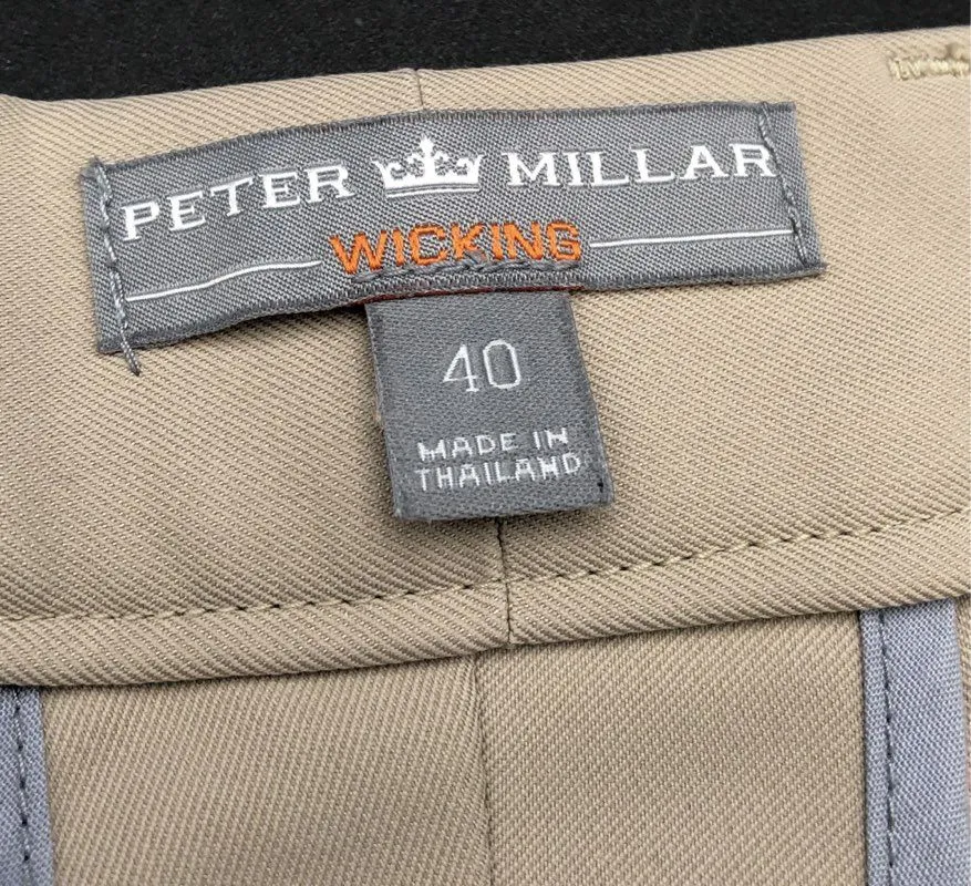 Peter Millar Men's Tan Gray Purple Wicking Chino Shorts - Size 40 Lot Of 4