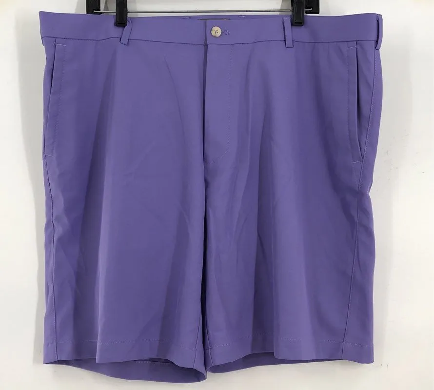 Peter Millar Men's Tan Gray Purple Wicking Chino Shorts - Size 40 Lot Of 4
