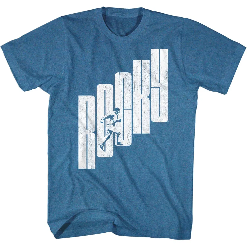 Rocky Letter Step Straight Men's T-Shirt