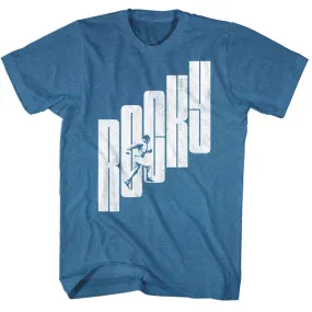 Rocky Letter Step Straight Men's T-Shirt
