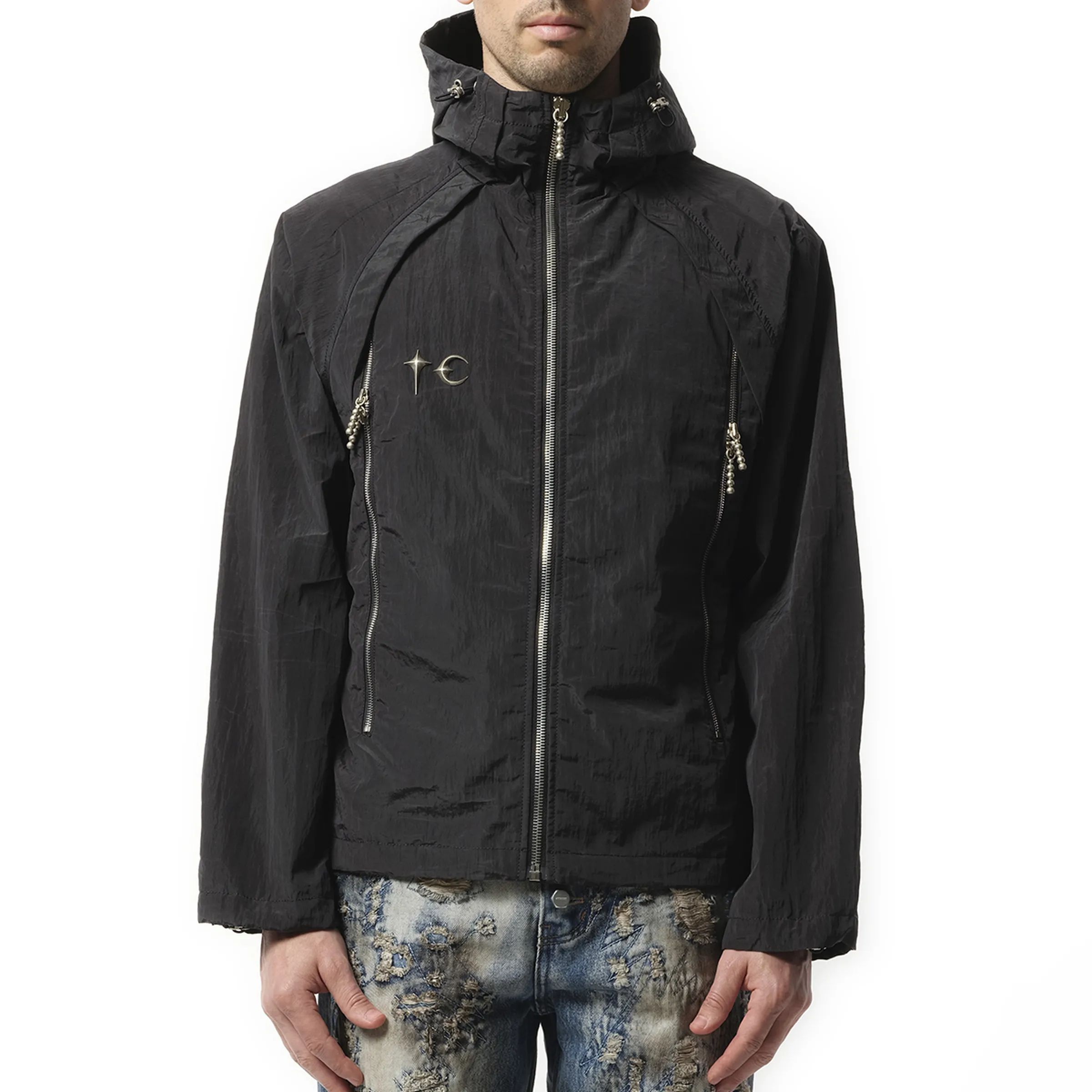 Scarred Wind Soldier Jacket in Black