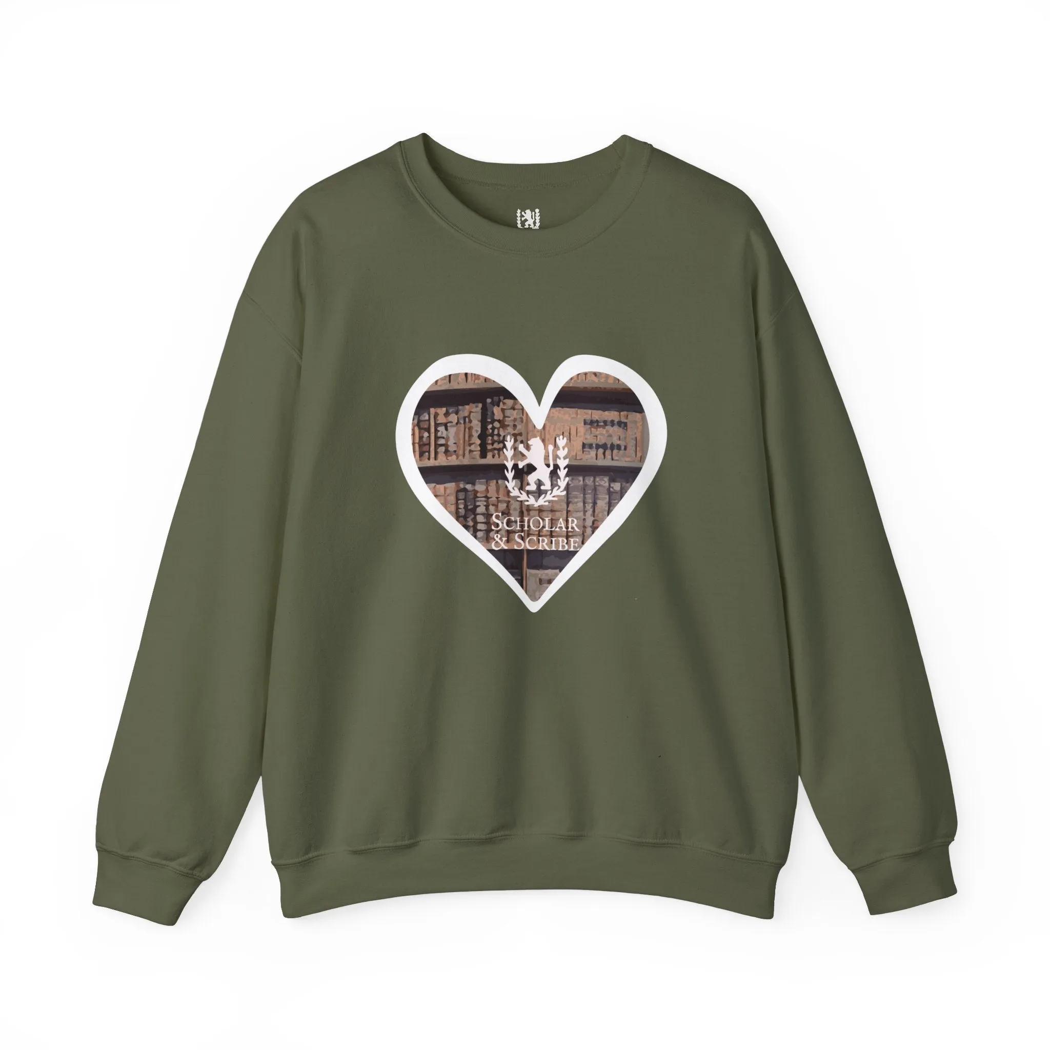 Scholar & Scribe Heart of Stories Unisex Heavy Blend™ Crewneck Sweatshirt